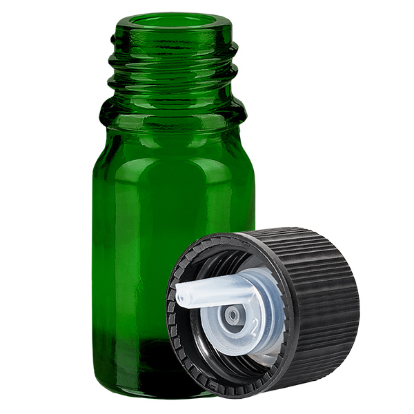 5ml Tropfflasche 1mm schwarz Standardverschluss GreenLine UT18/5