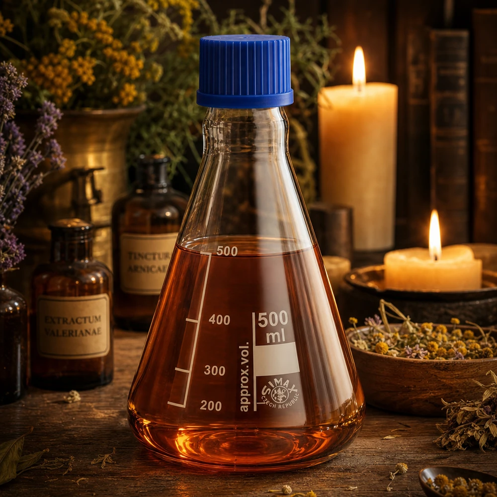 Ergonomischer 500ml Erlenmeyerkolben mit breitem Boden für stabilen Stand