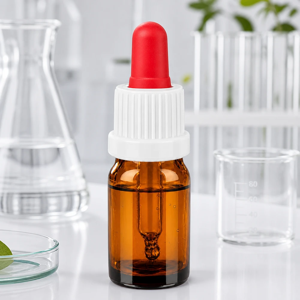 Sterile 5ml Pipettenflasche mit auslaufsicherem Verschlusssystem für kosmetische Wirkstoffe