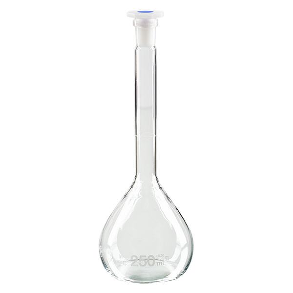 Messkolben 250ml mit Normschliff & PEHD Stopfen Messkolben 250ml mit Normschliff & PEHD Stopfen