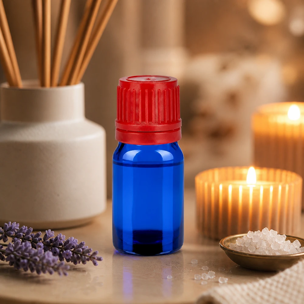 5ml Flasche 11mm Schraubverschluss rot Originalitätsverschluss BlueLine UT18/5 Robuste 5ml Glasflasche mit ergonomischem Design für einfache Handhabung BlueLine UT18/5