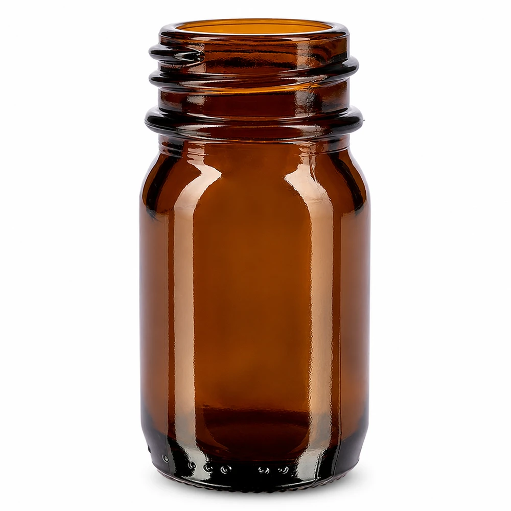 30ml Braunglas Weithalsgefäß für Salben und Pulver ideal