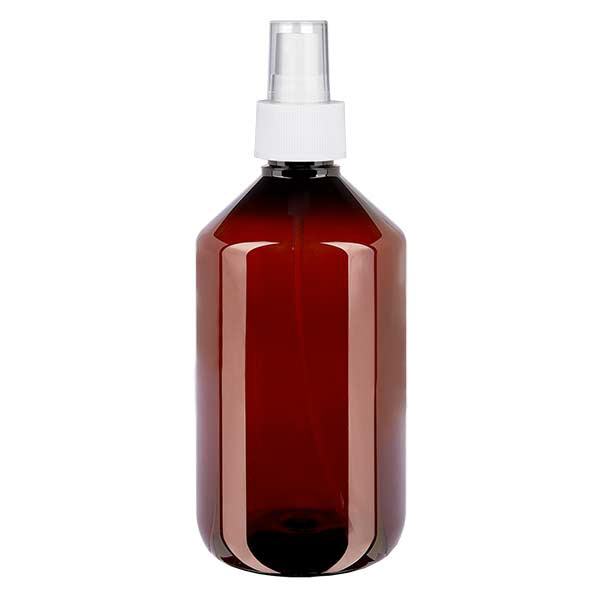PET Flasche 500ml mit Zerstäuber weiß PET Flasche 500ml mit Zerstäuber weiß