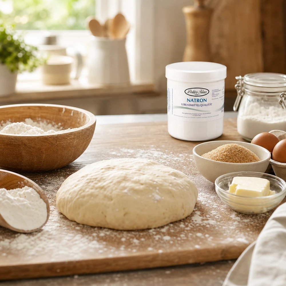 Natron 500g Doktor-Klaus Natron 500g Doktor Klaus in wiederverschließbarer Dose ideal für regelmäßiges Backen und Kochen