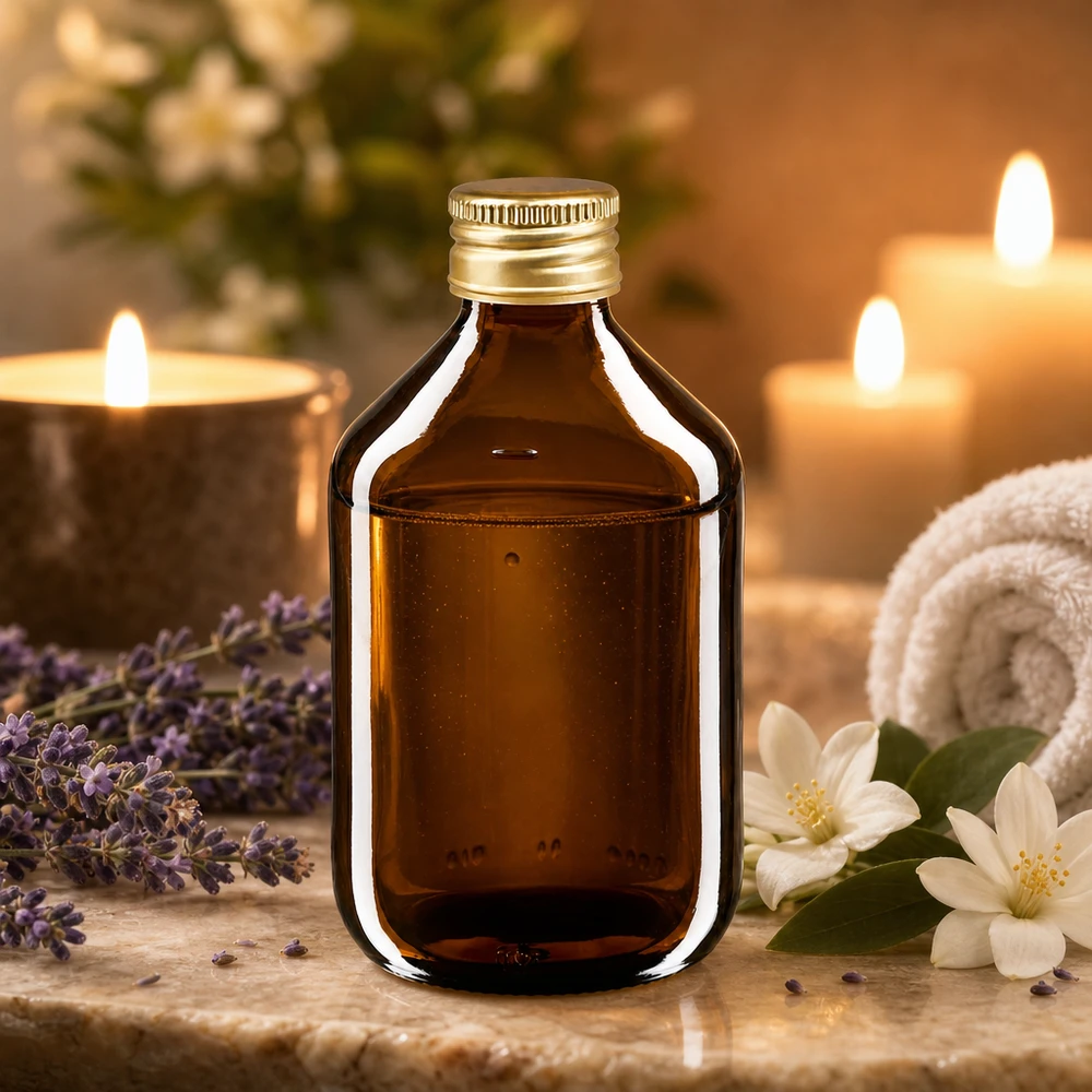Pharmazeutische Glasflasche 300ml in dunklem Braun optimal für selbstgemachte Tinkturen