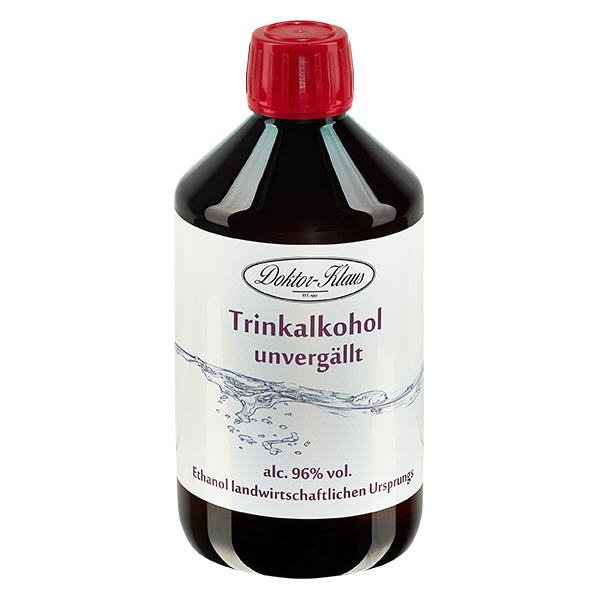 500ml Weingeist (Trinkalkohol) 96% Doktor-Klaus 500ml Weingeist (Trinkalkohol) 96% Doktor-Klaus