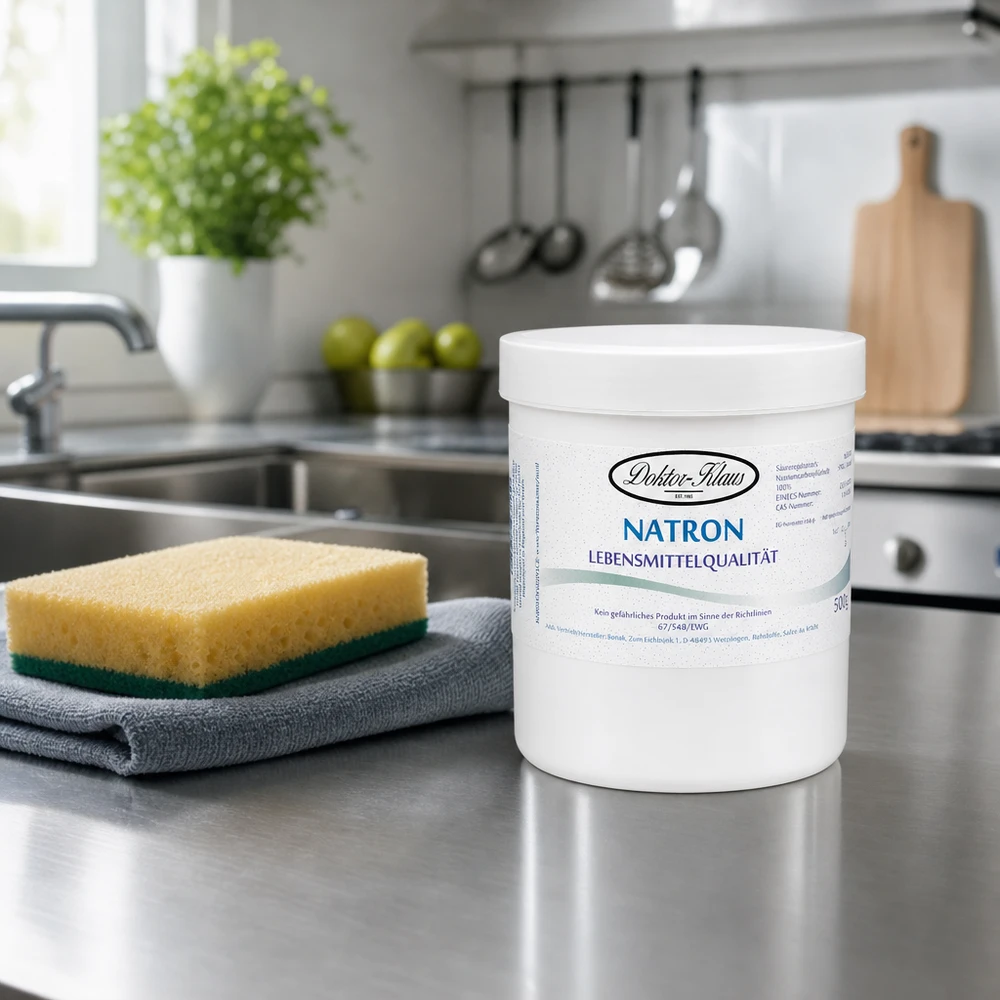 Natron 500g Doktor-Klaus Premium Natron Doktor Klaus 500g Familienpackung für Fleckenentfernung und natürliche Küchenhygiene