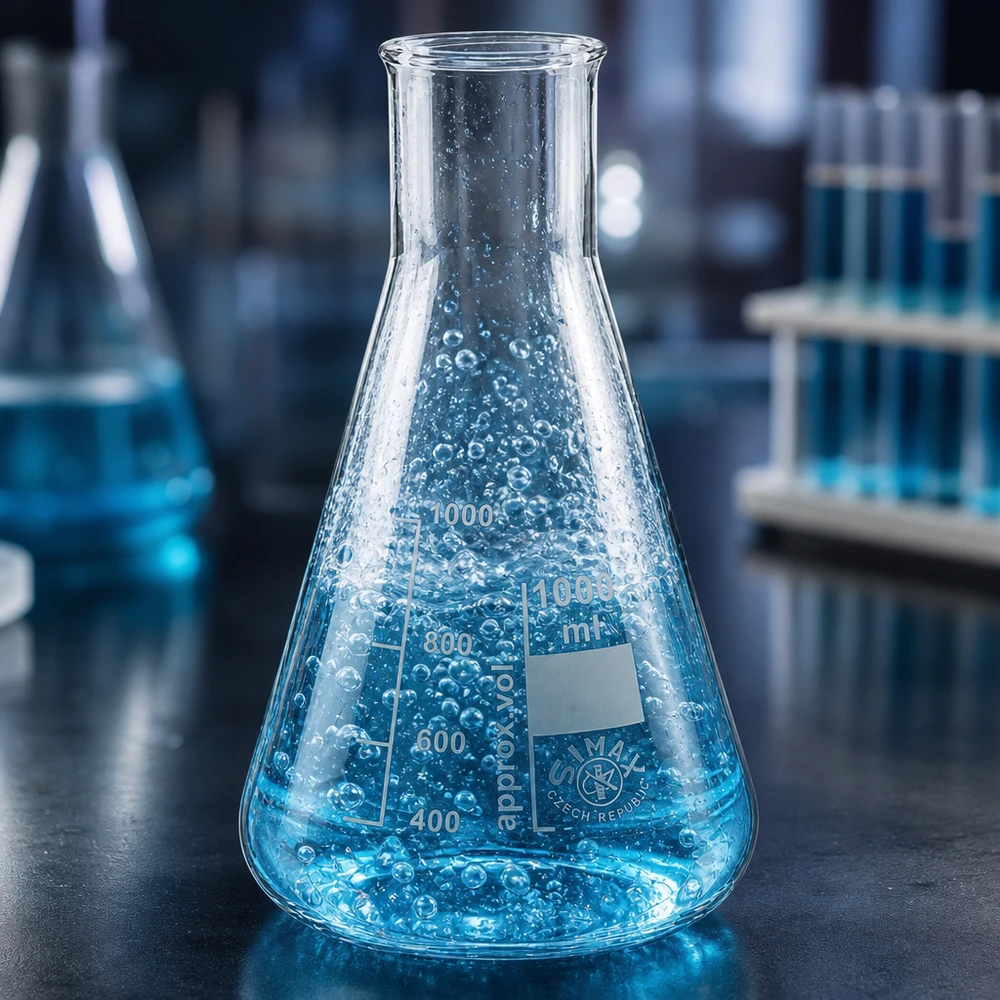 Erlenmeyerkolben 200ml Weithals Stabiler Erlenmeyerkolben 200ml Weithals mit konischer Bauweise für optimales Mischen von Lösungen