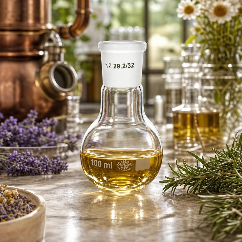 Stabiler Stehkolben 100ml mit mattiertem Hals NS 29/32 - optimale Griffigkeit und Dichtheit