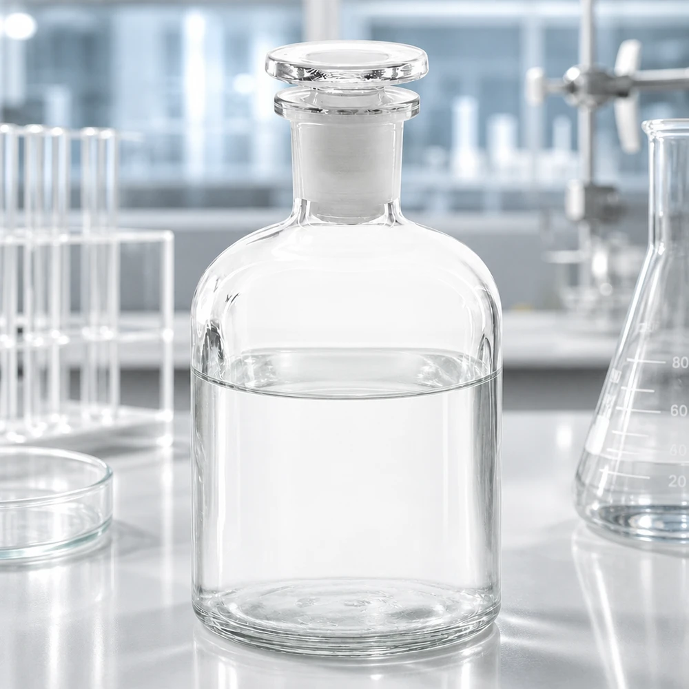 Rundschulterflasche 250ml klar Enghals Glasstopfen Glasstopfenflasche 250ml klar Enghals mit runder Schulter für Apotheke und Forschung