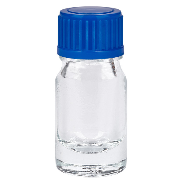 5ml Flasche 11mm Schraubverschluss blau Standard ClearLine UT18/5 5ml Flasche 11mm Schraubverschluss blau Standard ClearLine UT18/5