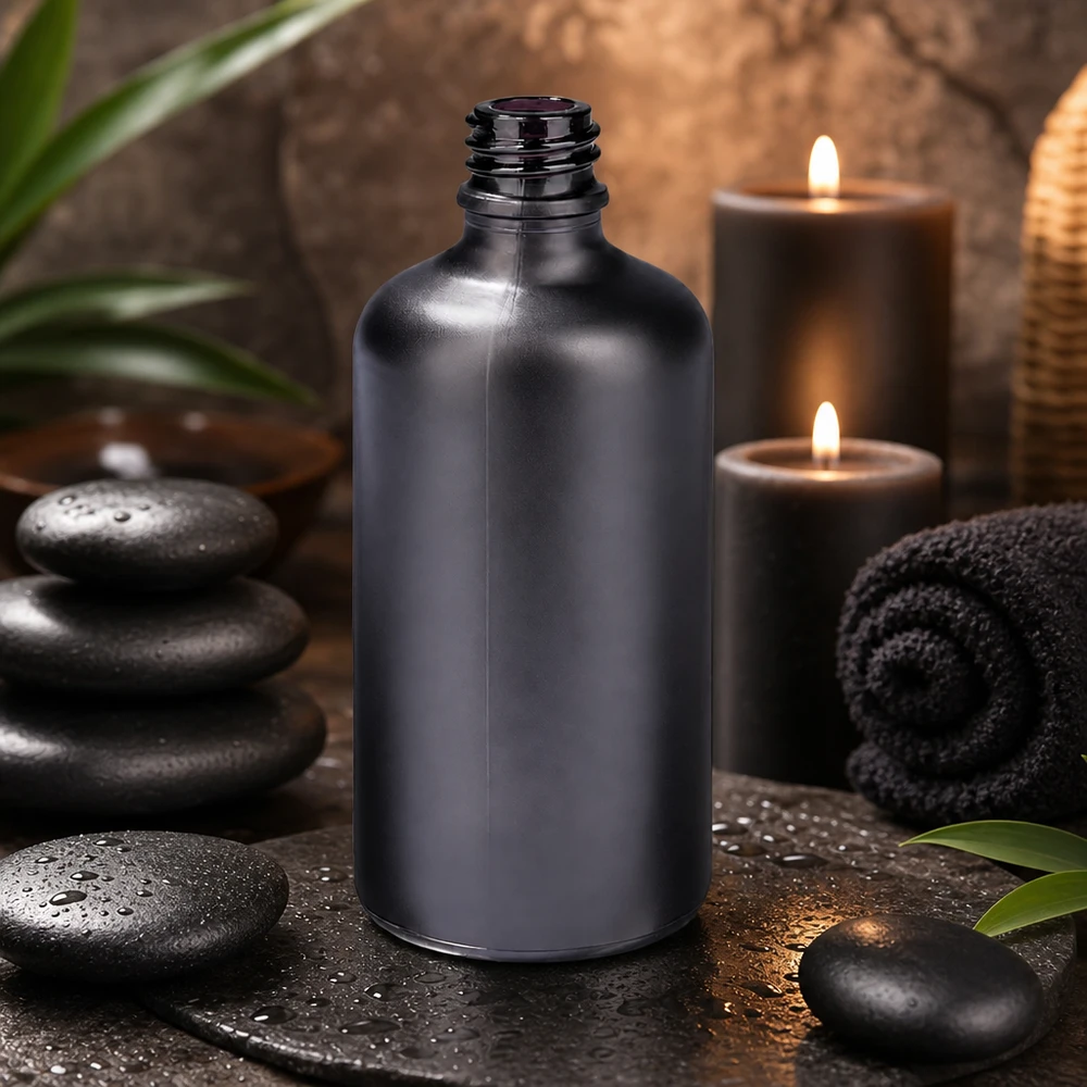 Moderne 100ml Apothekerflasche BlackLine UT18/100 UNiTWIST für DIY Kosmetik und Naturprodukte