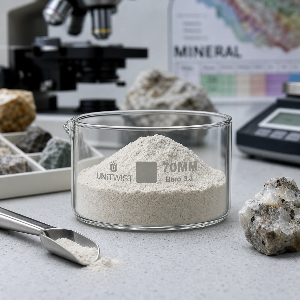 UNiTWIST Kristallisierschale Borosilikatglas 3.3 ø70mm für mineralogische Probenaufbereitung