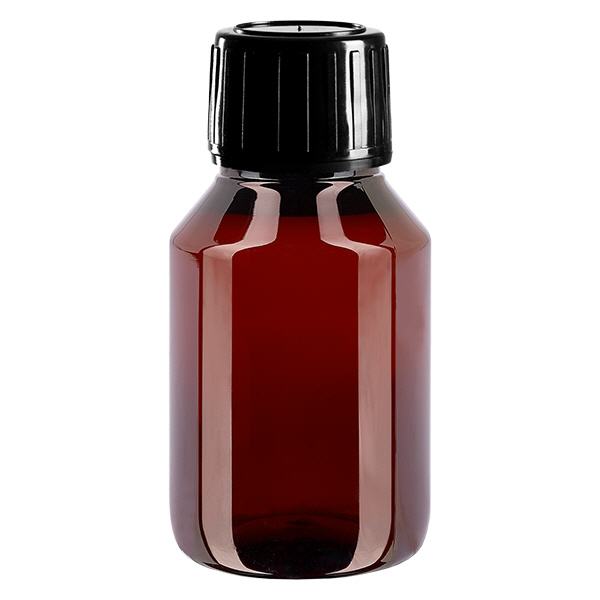 PET Flasche 50ml mit schwarzem SpritzVerschluss Originalitätsverschluss PET Flasche 50ml mit schwarzem SpritzVerschluss Originalitätsverschluss