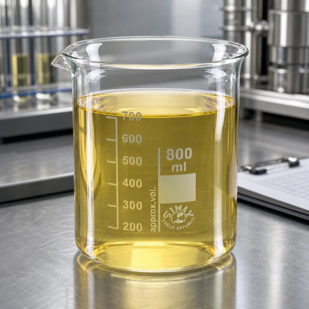 Wissenschaftliches Becherglas 800ml Borosilikatglas mit klarer Volumenskala in Laborumgebung