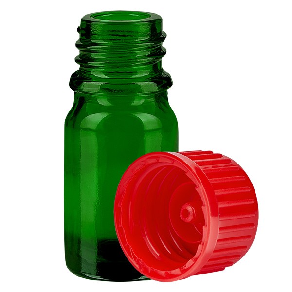 5ml Flasche 11mm Schraubverschluss rot Standard GreenLine UT18/5 5ml Flasche 11mm Schraubverschluss rot Standard GreenLine UT18/5
