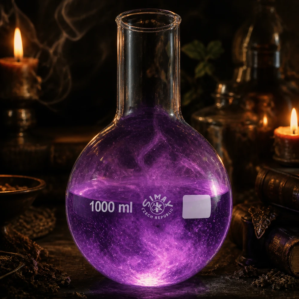 Rundkolben 1000ml Weithals Chemie Rundkolben 1000ml mit Weithalsdesign für optimale Zugänglichkeit bei Versuchen