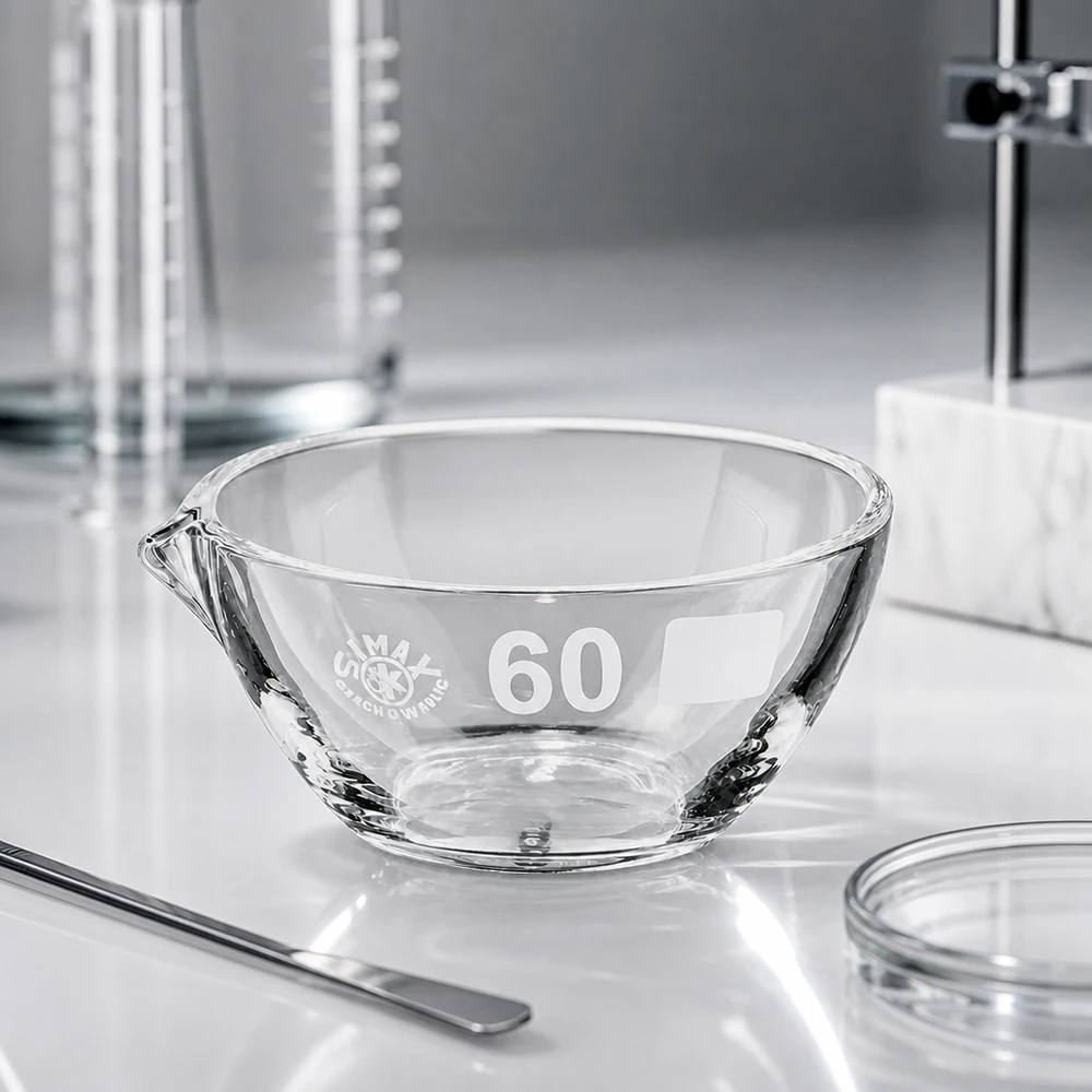 Präzisions-Abdampfschale 45ml Borosilikat mit Ausguss für exakte Messungen und Verdampfungen