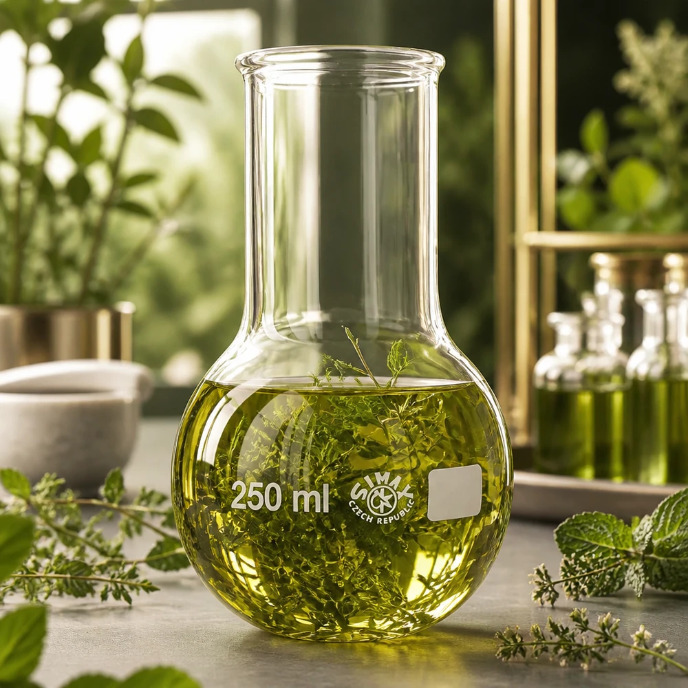 Weithalskolben 250ml für Synthesearbeiten und organische Chemie im Labor