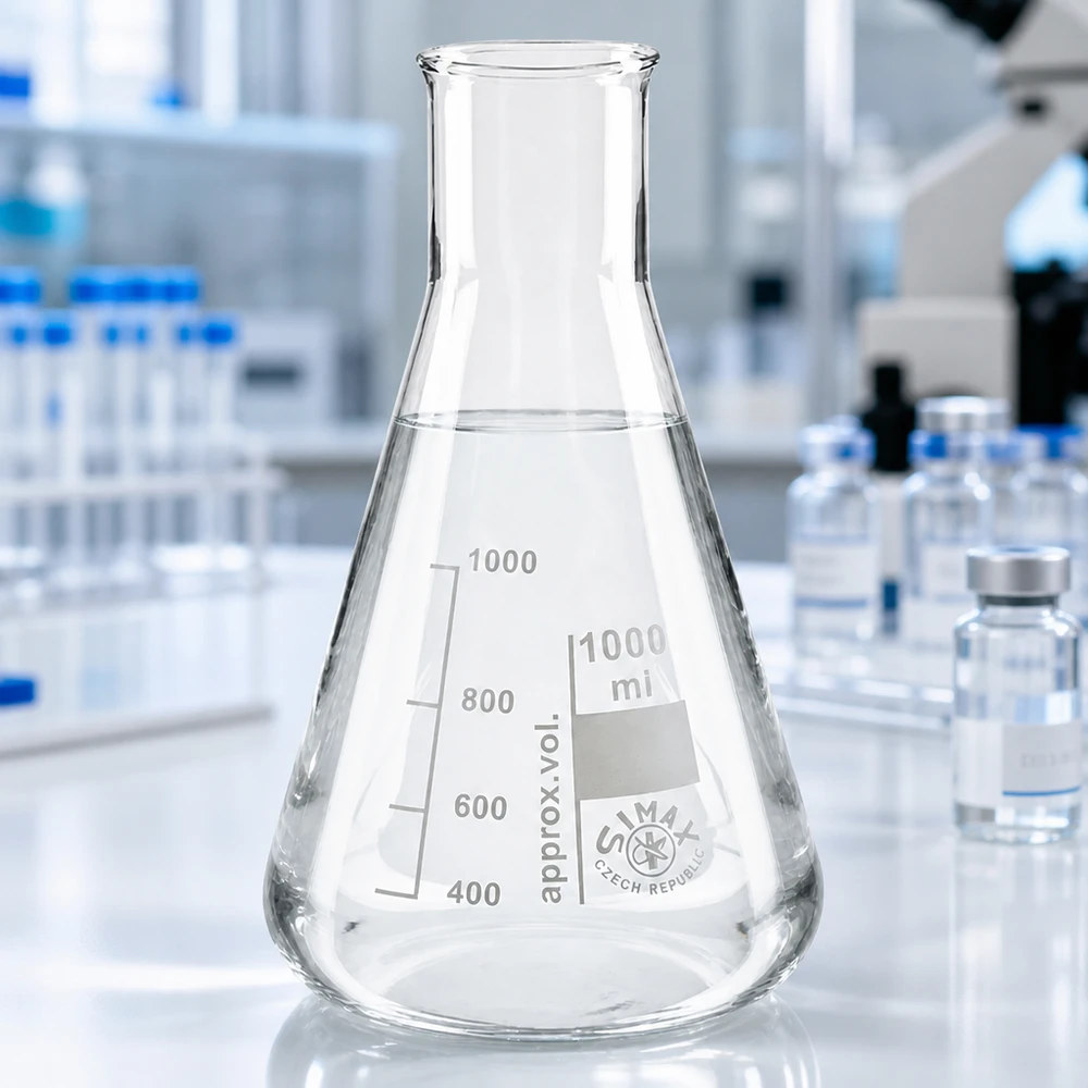 Glaskolben 300ml Erlenmeyerform kristallklar - präzise Volumenmarkierung für genaue Messungen