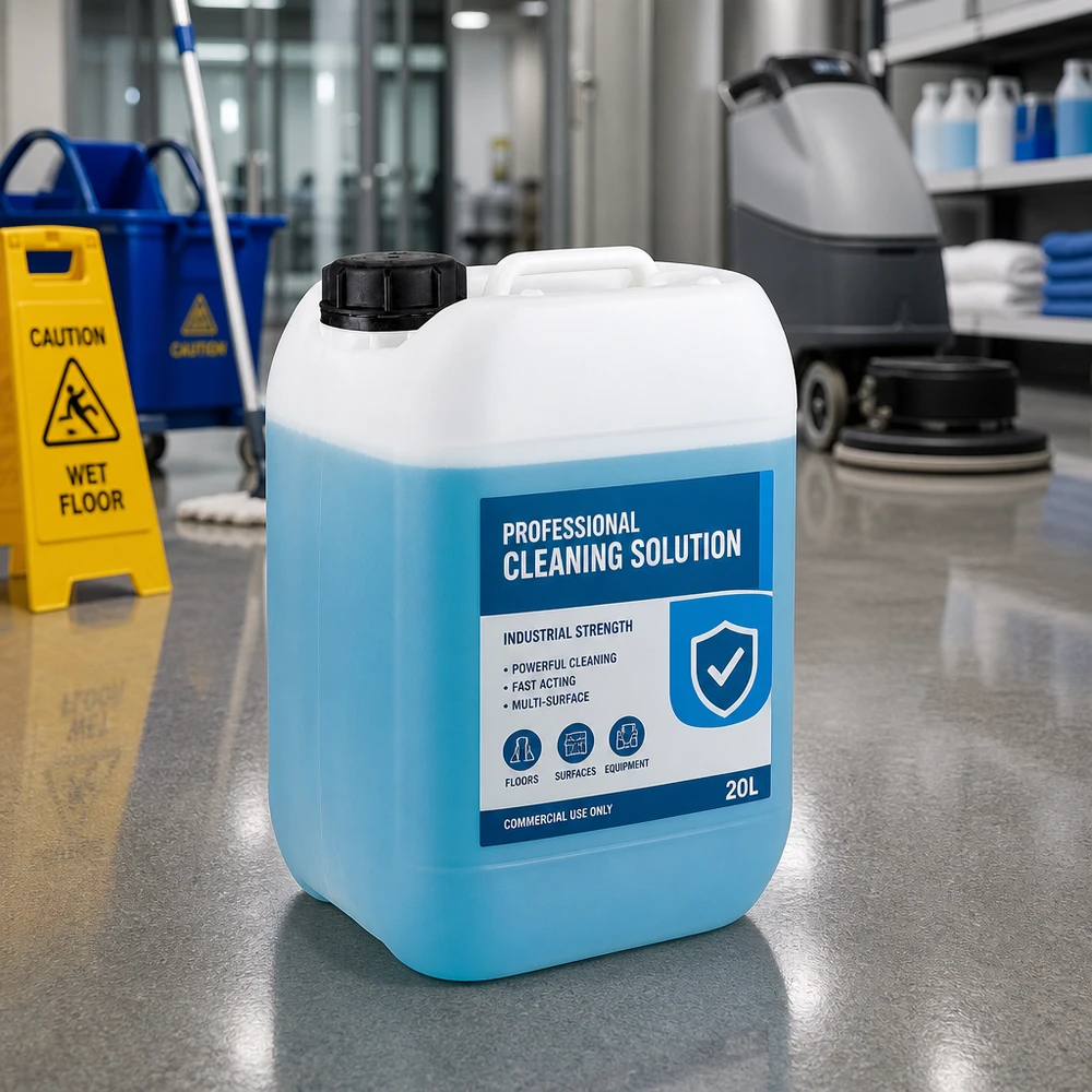 Kanister 5 Liter mit Schraubverschluss Originalitätsverschluss Weißer Rechteckkanister 5 Liter mit Schraubverschluss für professionelle Reinigungsmittel
