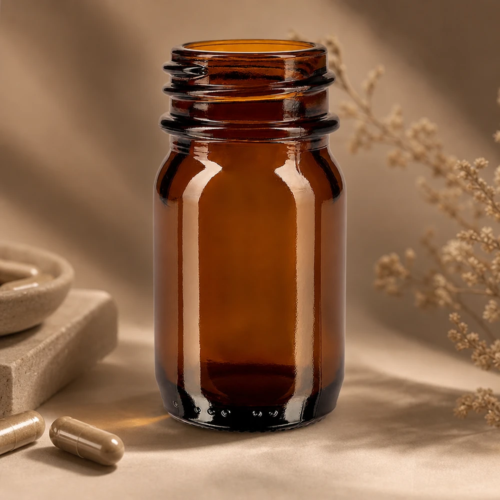 30ml Weithalsflasche Braunglas 30ml Braunglas Weithalsflasche mit robustem Material für Langzeitlagerung