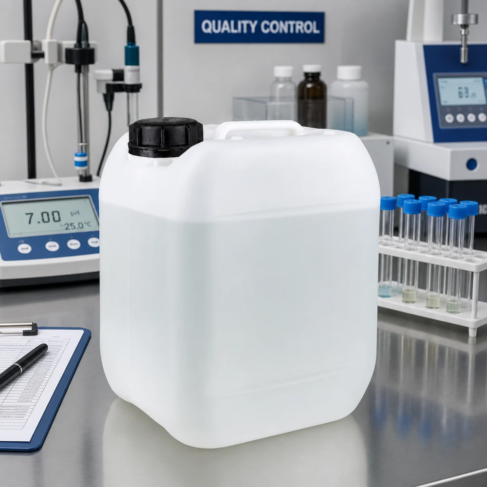 Kanister 5 Liter mit Schraubverschluss Originalitätsverschluss Lebensmittelechter 5L HDPE Kanister mit breitem Schraubdeckel für Laborchemikalien geeignet