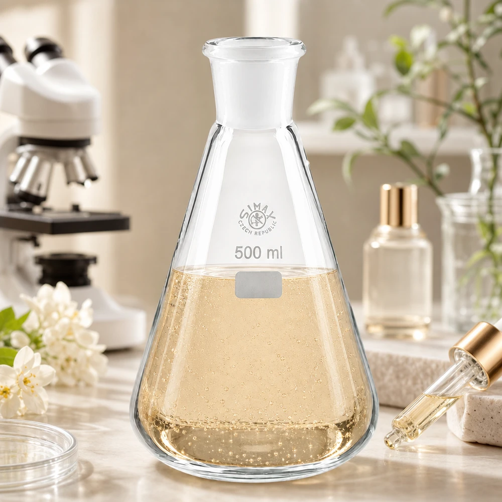 Vielseitiger Erlenmeyerkolben 500ml für Synthesen Titrationen und Analysen im Labor