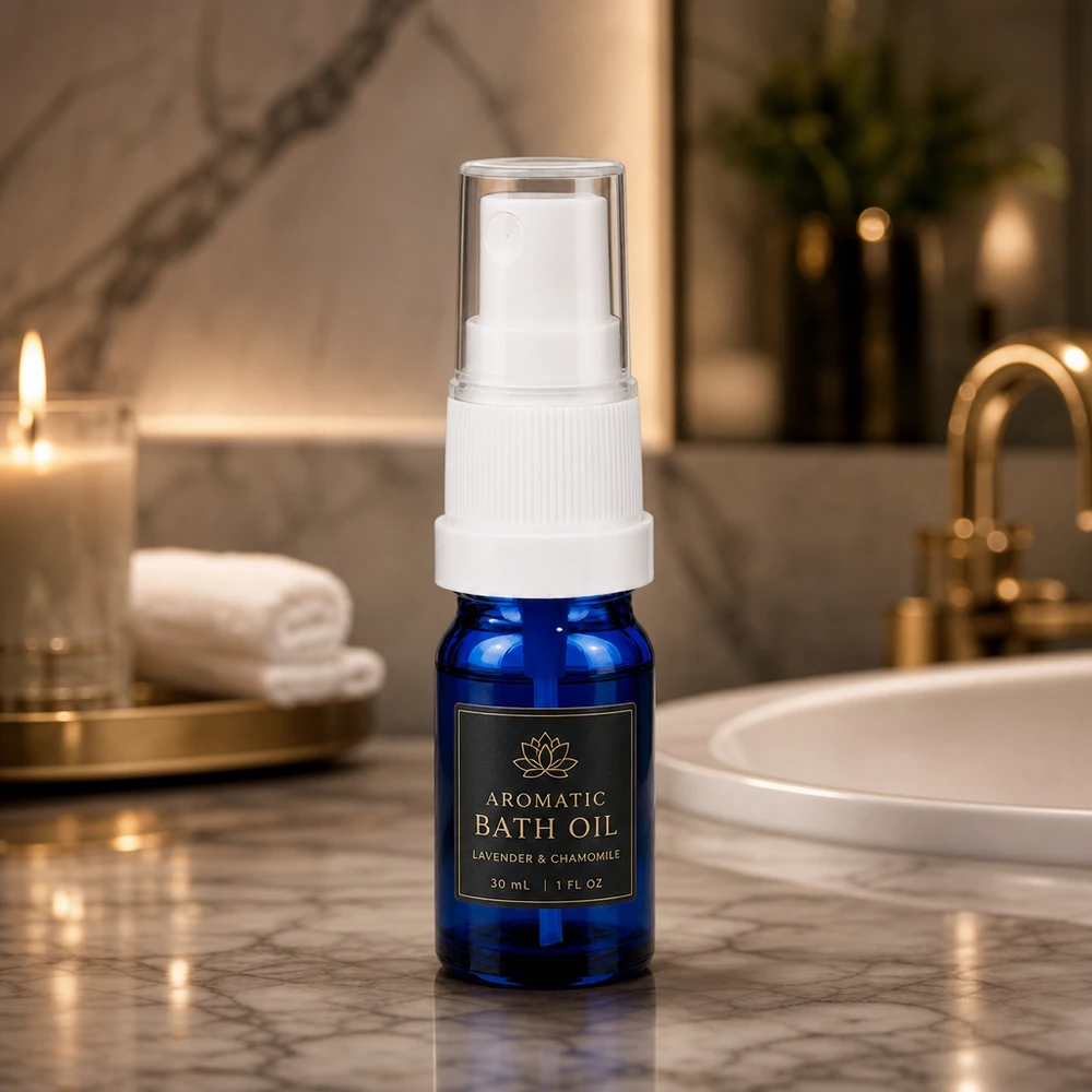 Nachfüllbare 5ml Glasflasche mit Sprühfunktion ideal für DIY Kosmetik und ätherische Öle