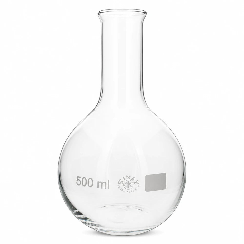 Stehkolben 500ml Enghals Professioneller Enghals-Kolben 500ml aus resistentem Laborglas