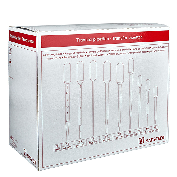 2ml Transferpipette (154x11mm) ohne Graduierung
