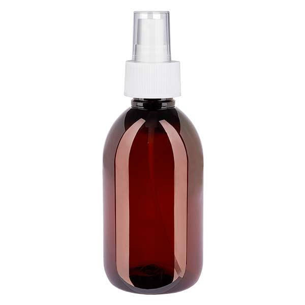 PET Flasche 250ml mit Zerstäuber weiß PET Flasche 250ml mit Zerstäuber weiß