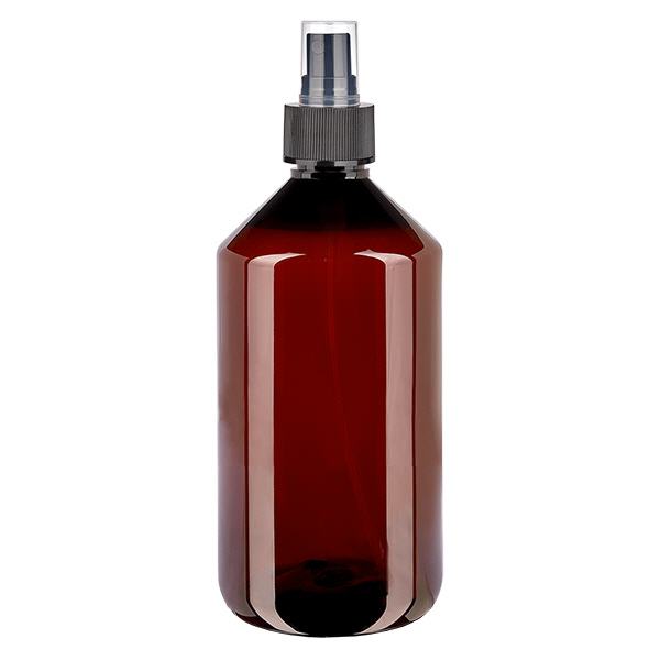 PET Flasche 750ml mit Zerstäuber schwarz PET Flasche 750ml mit Zerstäuber schwarz