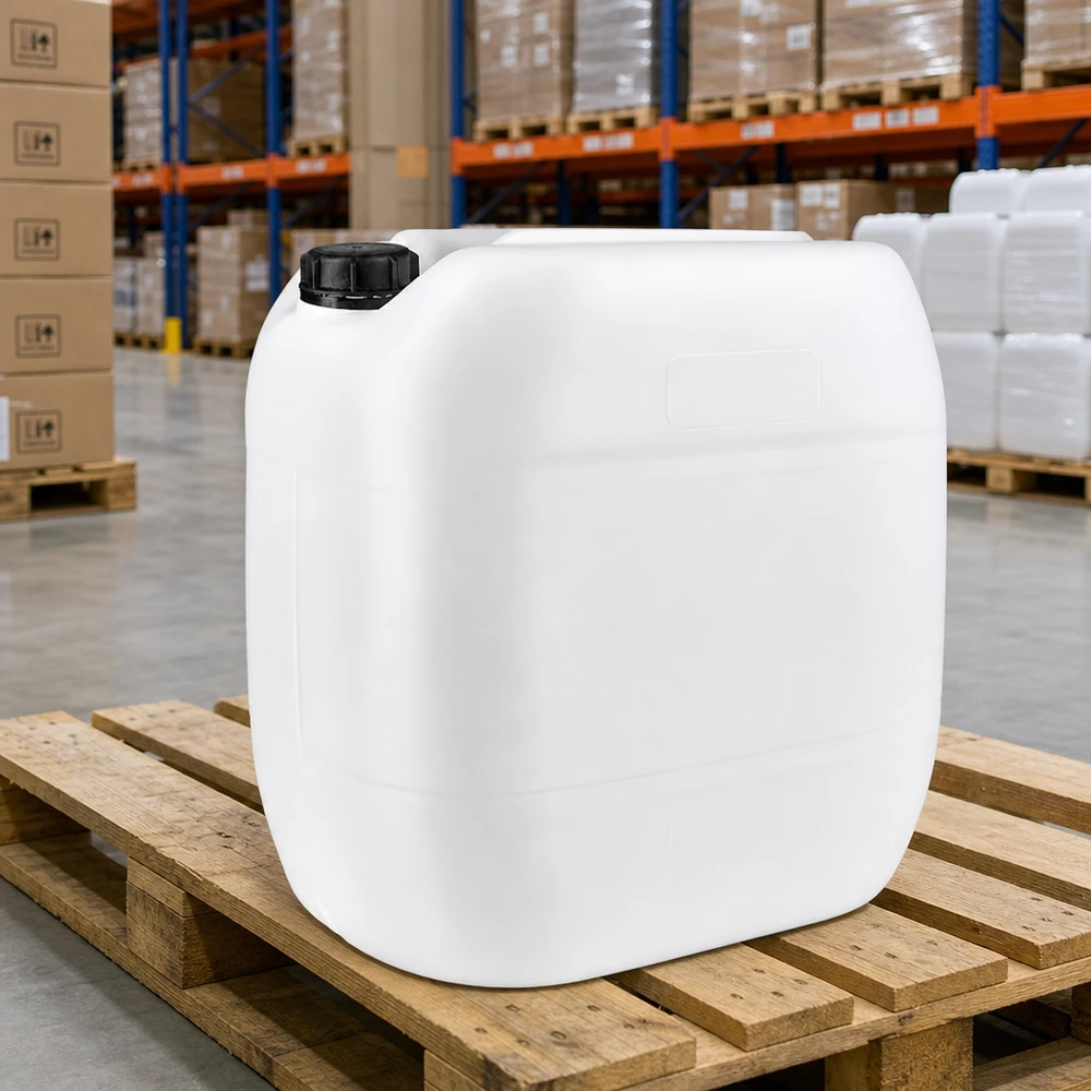 Kanister 30 Liter mit Schraubverschluss Originalitätsverschluss Rechteckiger Lagerkanister 30 Liter für Chemikalien Öle und Reinigungsmittel