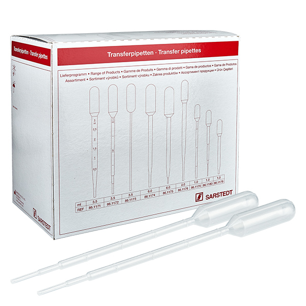 3.5ml Transferpipette (156x12.5mm) mit Graduierung