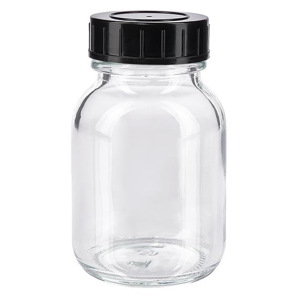 50ml Weithalsflasche Klarglas mit Schraubdeckel 50ml Weithalsflasche Klarglas mit Schraubdeckel