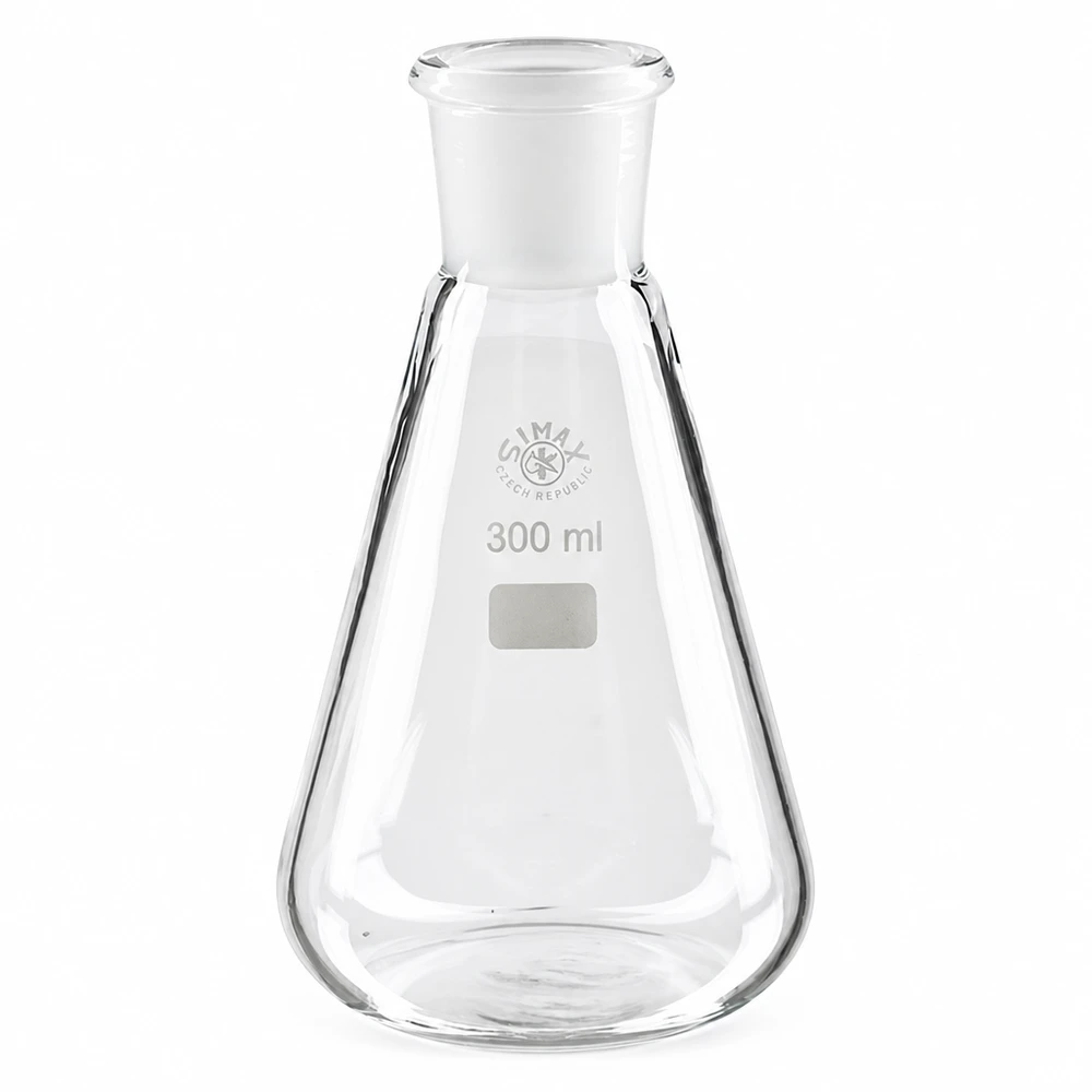 Erlenmeyerkolben 300ml mit Normschliff (29/32) Professioneller Glaskolben 300ml mit Normschliff für Labor und Forschung