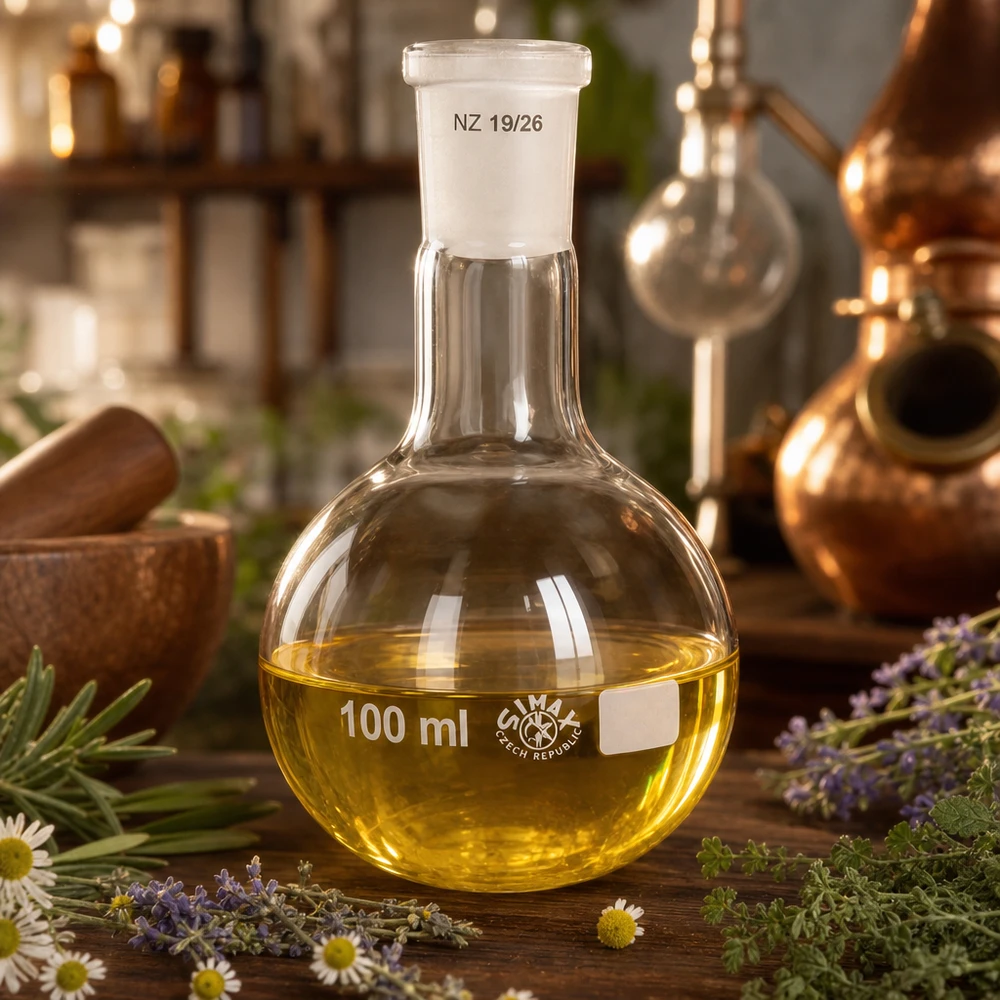 Stehkolben 100ml mit Normschliff (19/26) Borosilikatglas Stehkolben 100ml mit breitem Hals - robuster 19/26 Normschliff für Laboranwendungen
