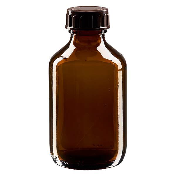 150ml Medizinflasche braun, mit Verschluss braun ApoGlas 150ml Medizinflasche braun, mit Verschluss braun ApoGlas