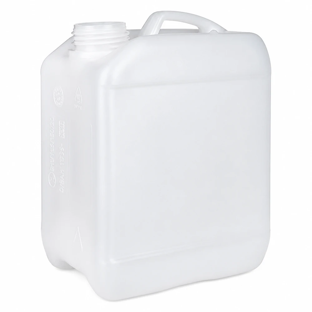 Kanister 2.5 Liter ohne Verschluss Transparenter Weißkanister 2,5L ohne Deckel ideal für Wasser und Chemikalien