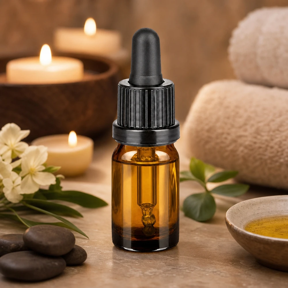5ml Tropferflasche UT18/5 mit UV-Schutz durch getöntes Glas für längere Haltbarkeit