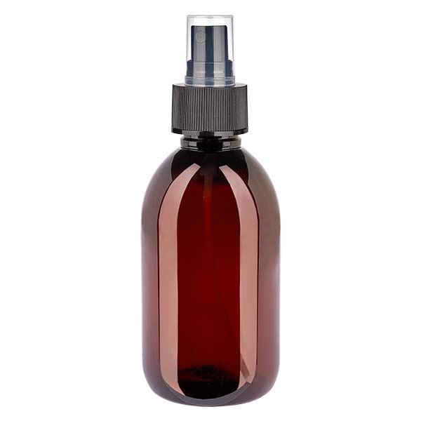 PET Flasche 250ml mit Zerstäuber schwarz PET Flasche 250ml mit Zerstäuber schwarz