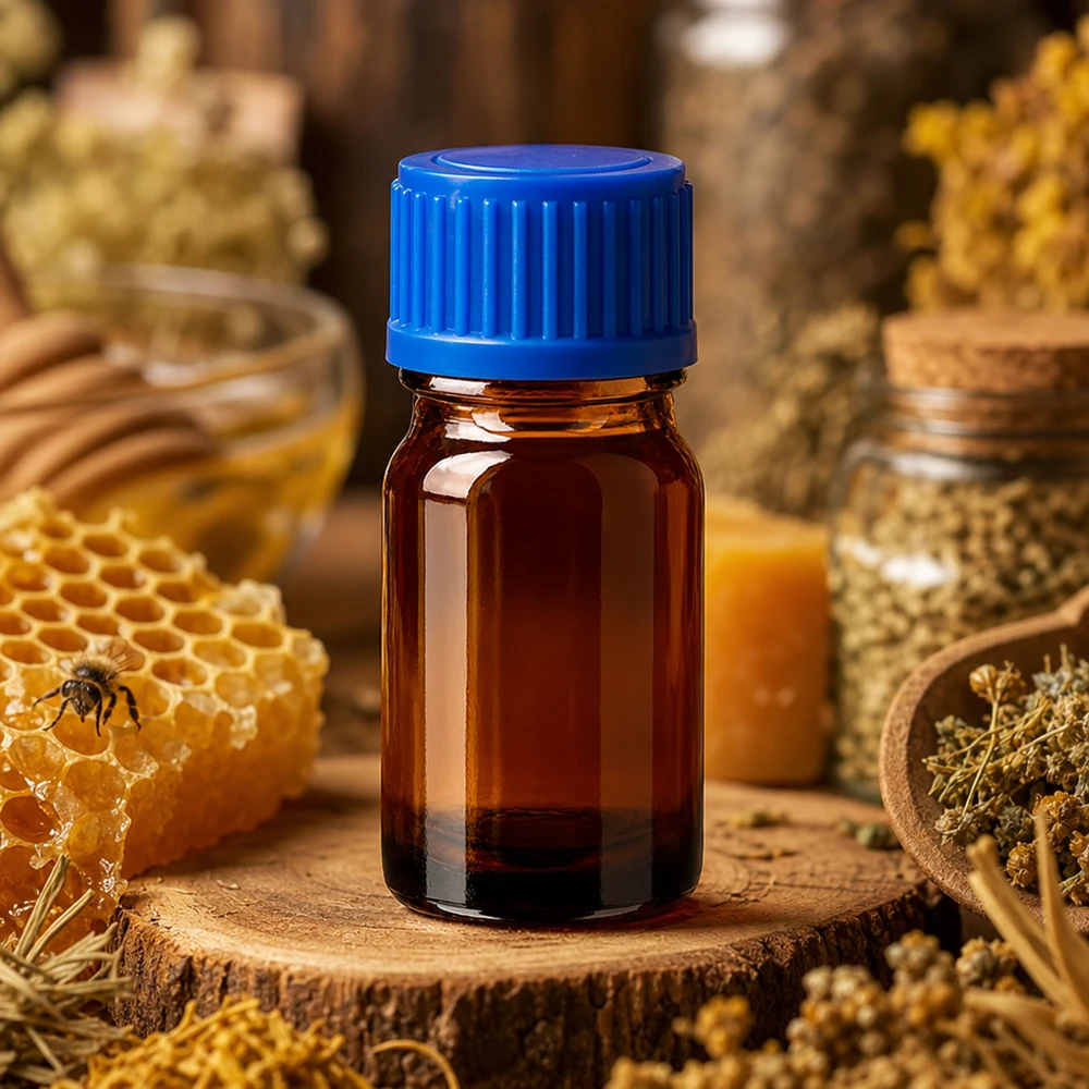 Handliche 5ml Glasflasche BrownLine für tropfgenaue Abfüllung mit stabilem Verschlusssystem