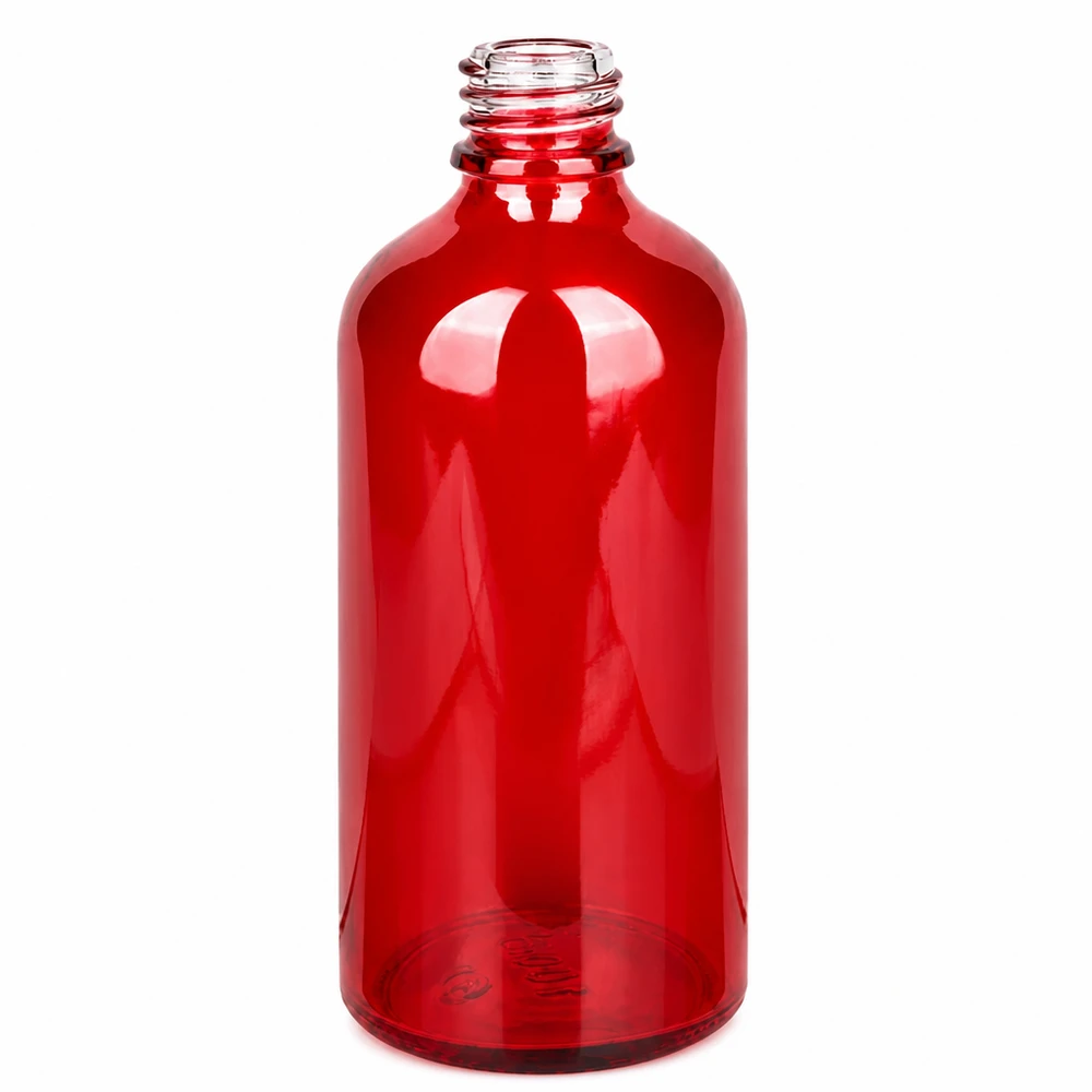 Professionelle rote Medizinflasche 100ml RedLine UT18/100 mit UNiTWIST Verschluss