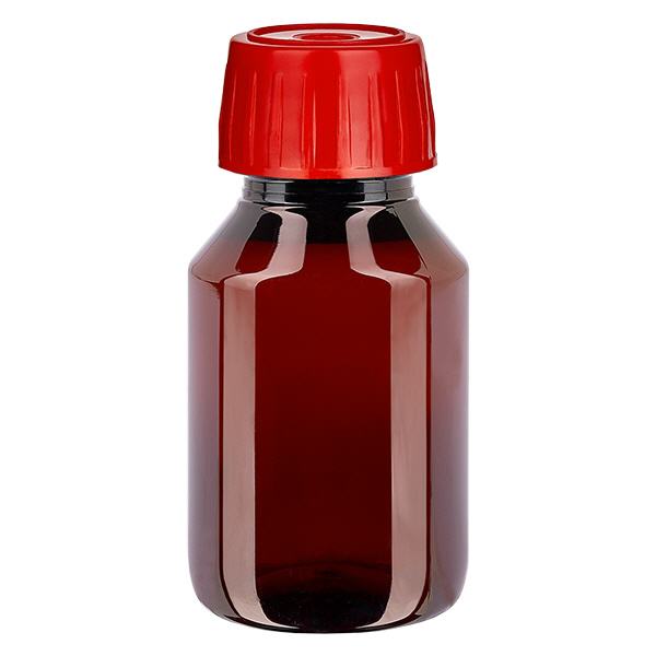 PET Flasche 50ml mit EntgasungsVerschluss rot PET Flasche 50ml mit EntgasungsVerschluss rot