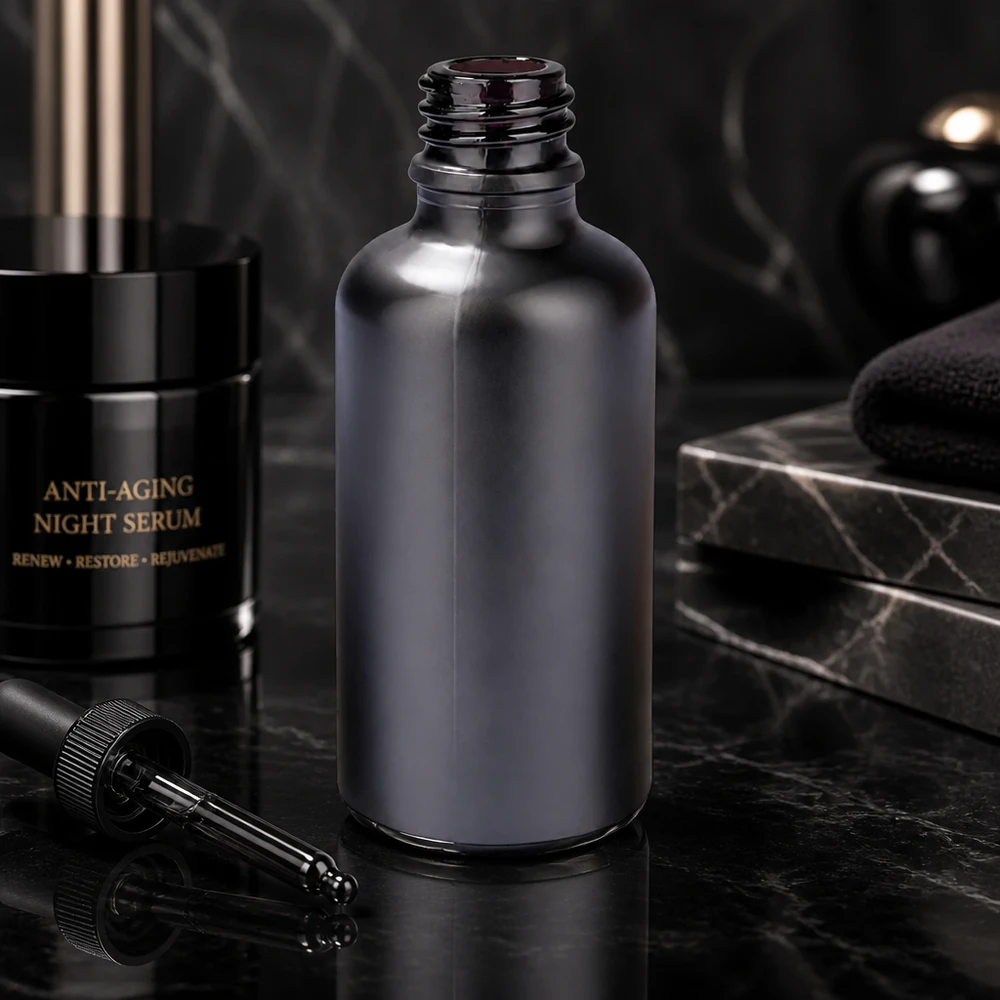 Lichtschutz Apothekerflasche 50ml BlackLine UT18/50 UNiTWIST für empfindliche Wirkstoffe