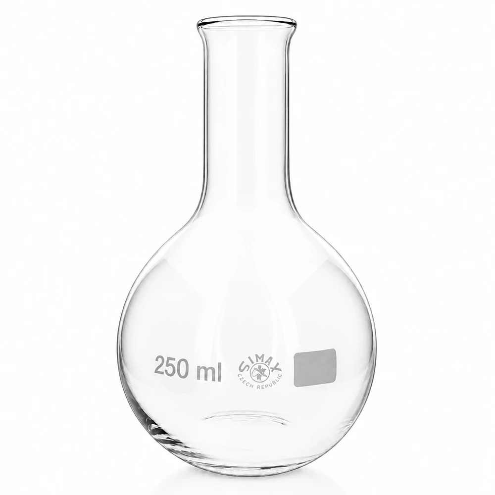 Stehkolben 250ml Enghals Messkolben 250ml mit engem Ausguss aus robustem Laborglas für analytische Arbeiten