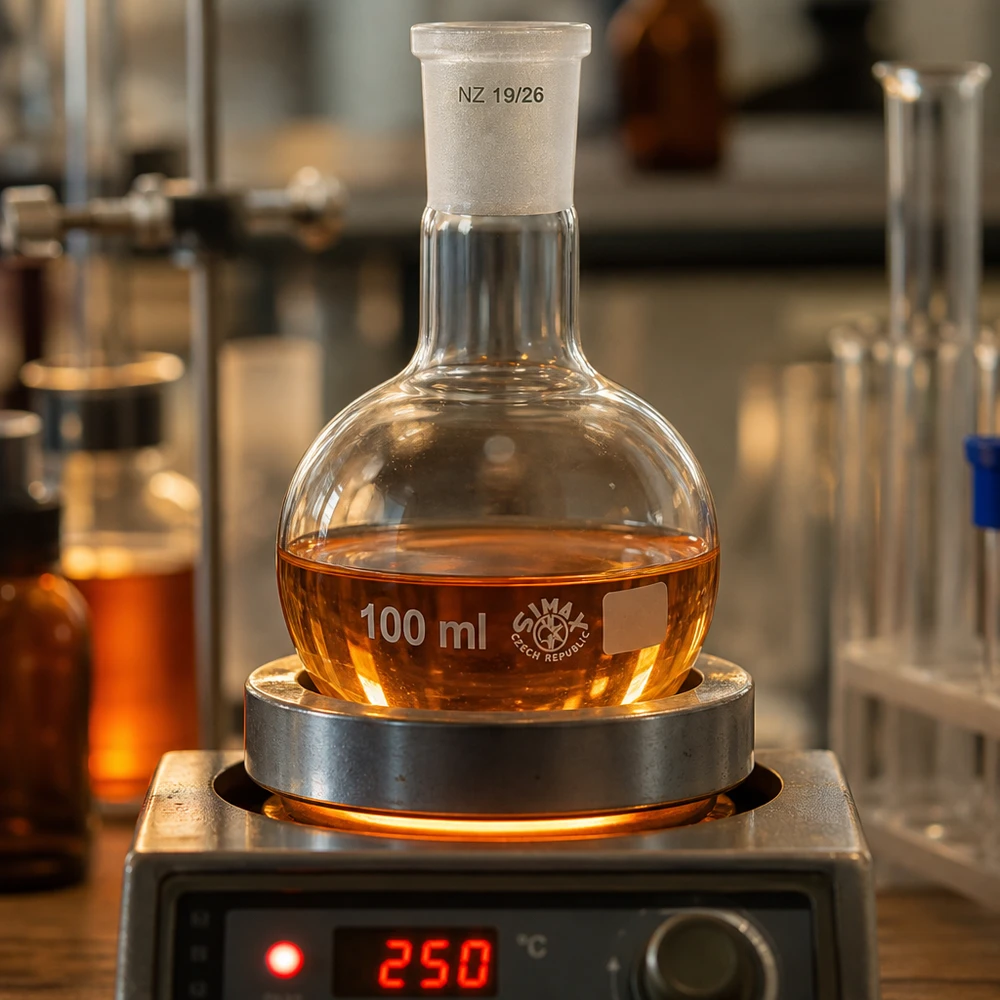 Stehkolben 100ml mit Normschliff (19/26) Synthesekolben 100ml unter kontrollierten Temperaturbedingungen - professionelle Laborqualität
