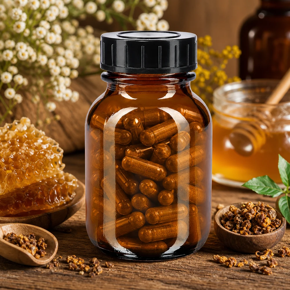 Premium 50ml Braunglasflasche mit breitem Hals und ergonomischem Schraubverschluss