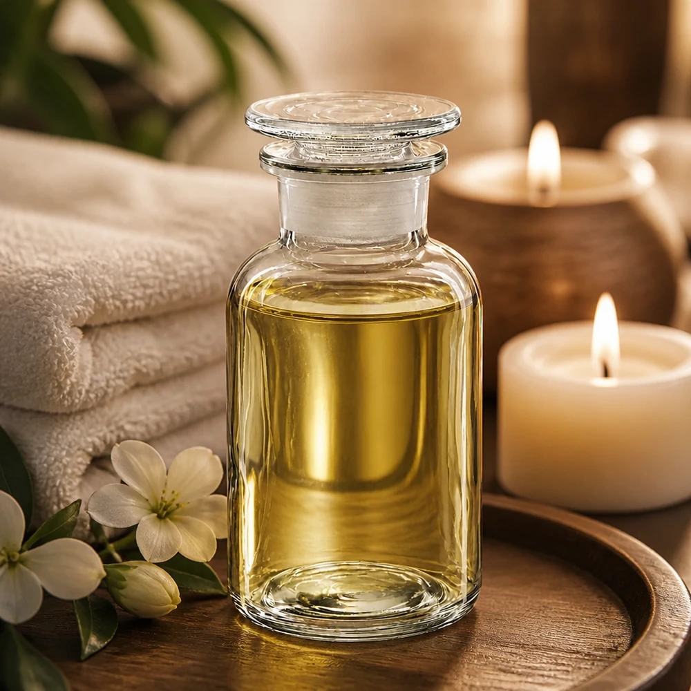 Rundschulterfl. 250ml klar Weithals Glasstopfen Hochwertige Weithalsflasche 250ml Klarglas mit Glasstopfen für Naturkosmetik und Wellness